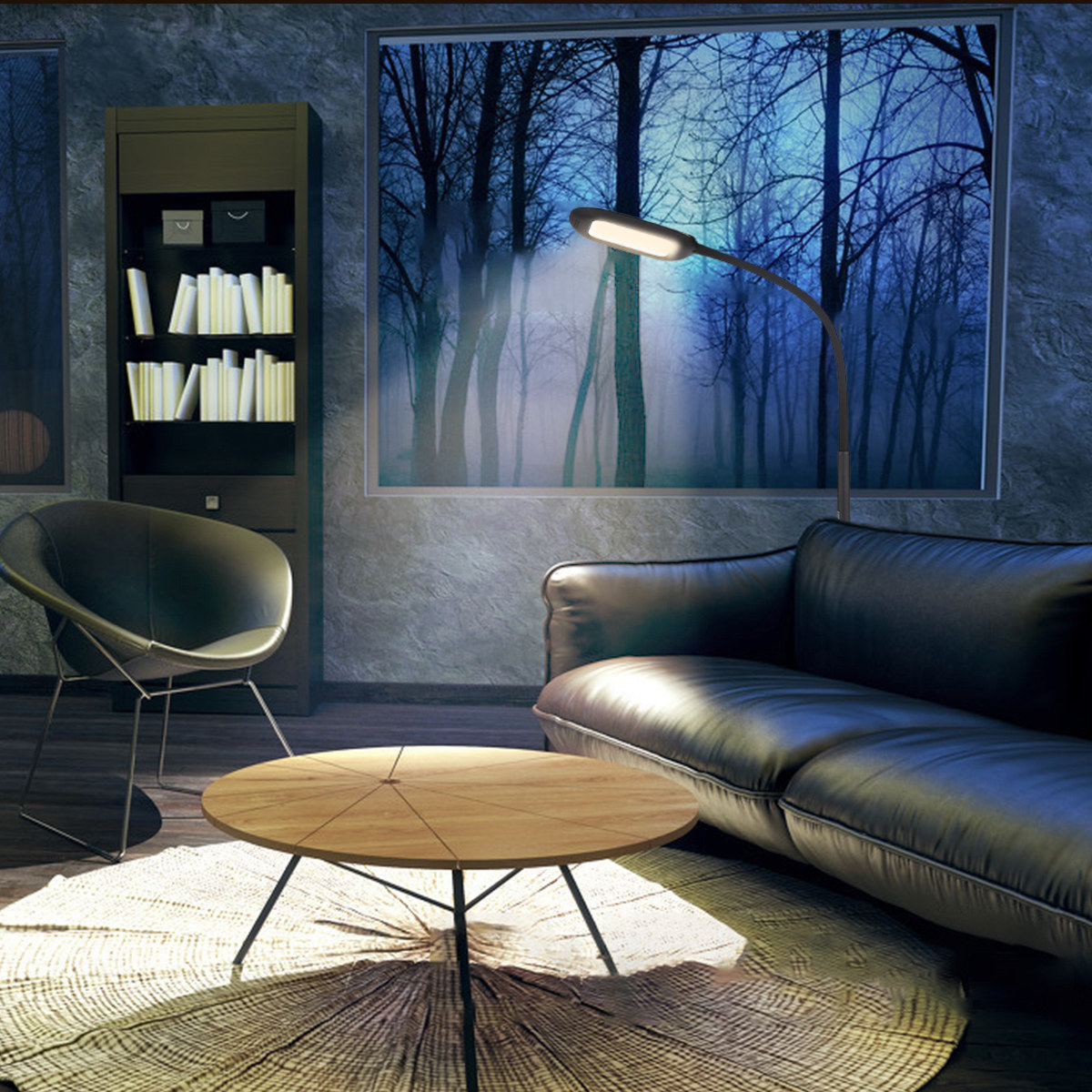 Tomshine LED Floor Lamp Remote & Touching Control High Lumens Reading