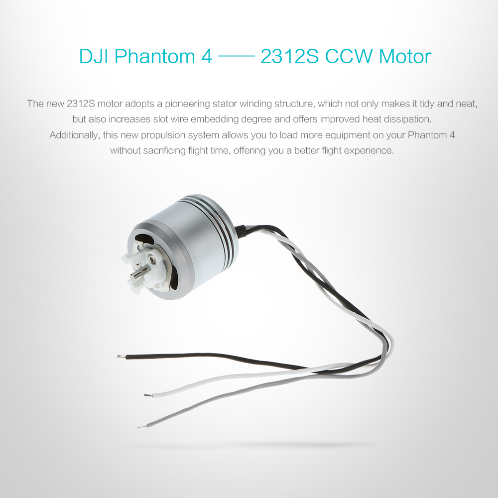 DJI Part 23 2312S Counter-Clockwise Rotation Motor for Phantom 4 Quadcopter N1167 DJI Part 23 2312S Counter-Clockwise Rotation Motor for Phantom 4 Quadcopter N1167
