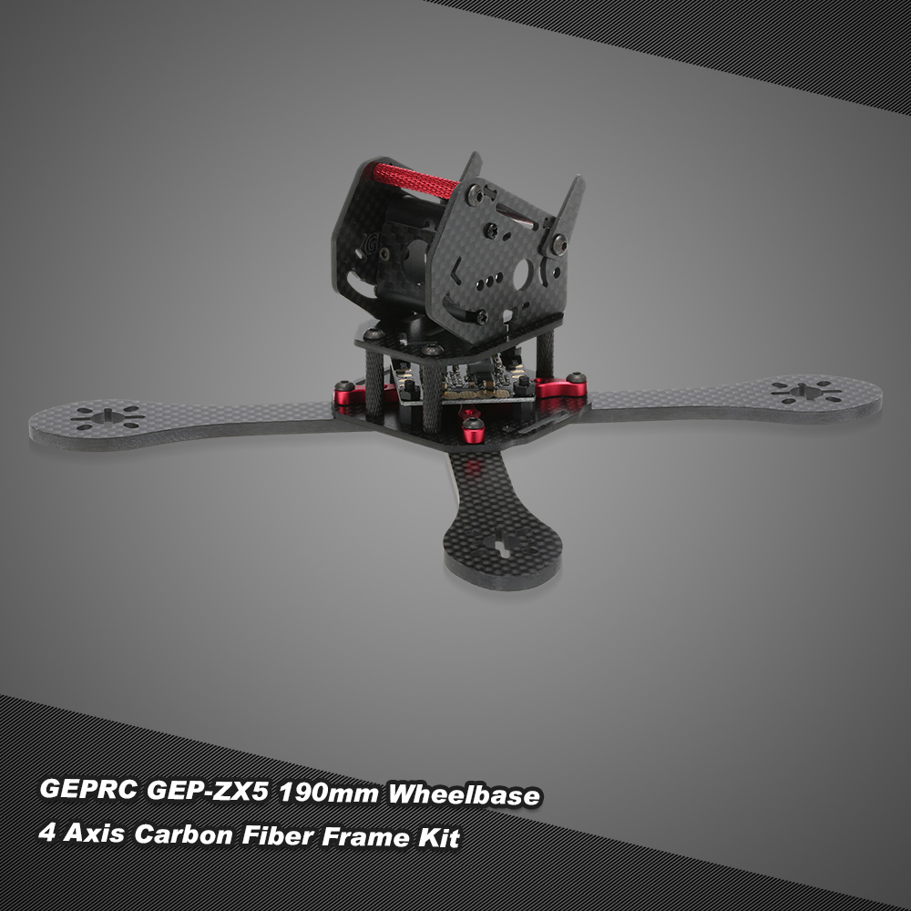 JIMI Original GEPRC GEP-ZX5 190mm Wheelbase FPV Quadcopter Carbon Fiber Frame with PDB Kit for 190mm Racing Drone