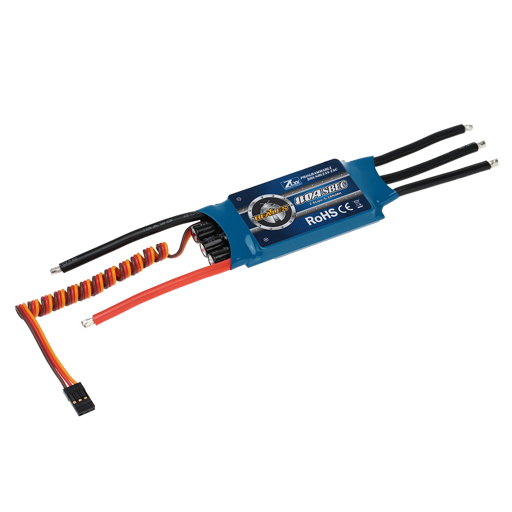 ZTW Beatles 80A Brushless ESC Electronic Speed Controller with 5.5V/3A Switch BEC output for rc airplane which from 2-6S LIPO or any other Industry DIY project ZTW Beatles 80A Brushless ESC Electronic Speed Controller with 5.5V/3A Switch BEC output for rc airplane which from 2-6S LIPO or any other Industry DIY project
