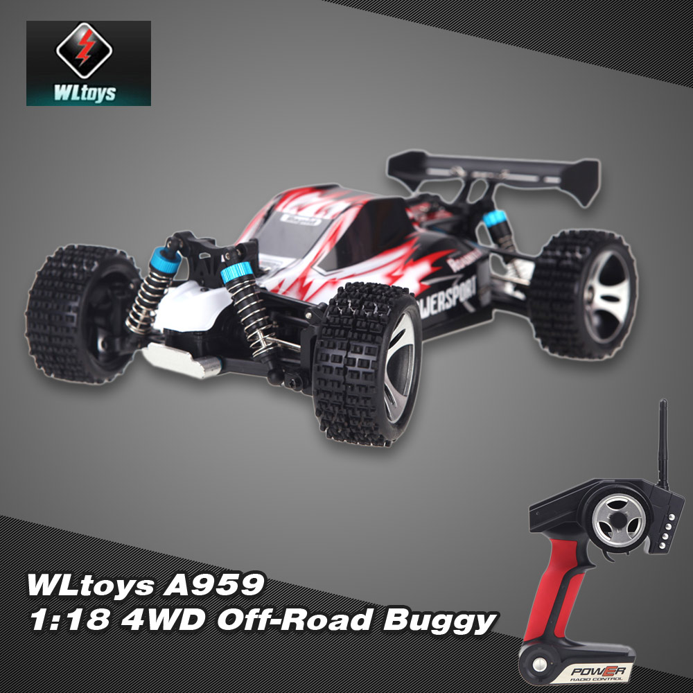 Wltoys A959 1/18 Scale 2.4G 4WD RTR OffRoad Buggy RC Car