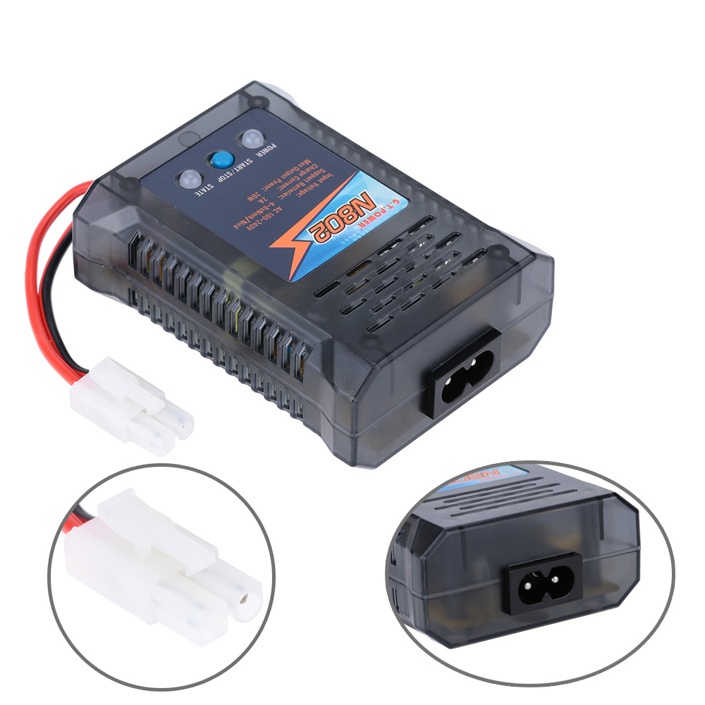 G.T.POWER N802 20W 48s Nimh/Nicd Battery Easy Charger For RC Car Battery