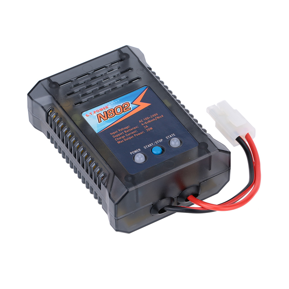 G.T.POWER N802 20W 48s Nimh/Nicd Battery Easy Charger For RC Car Battery
