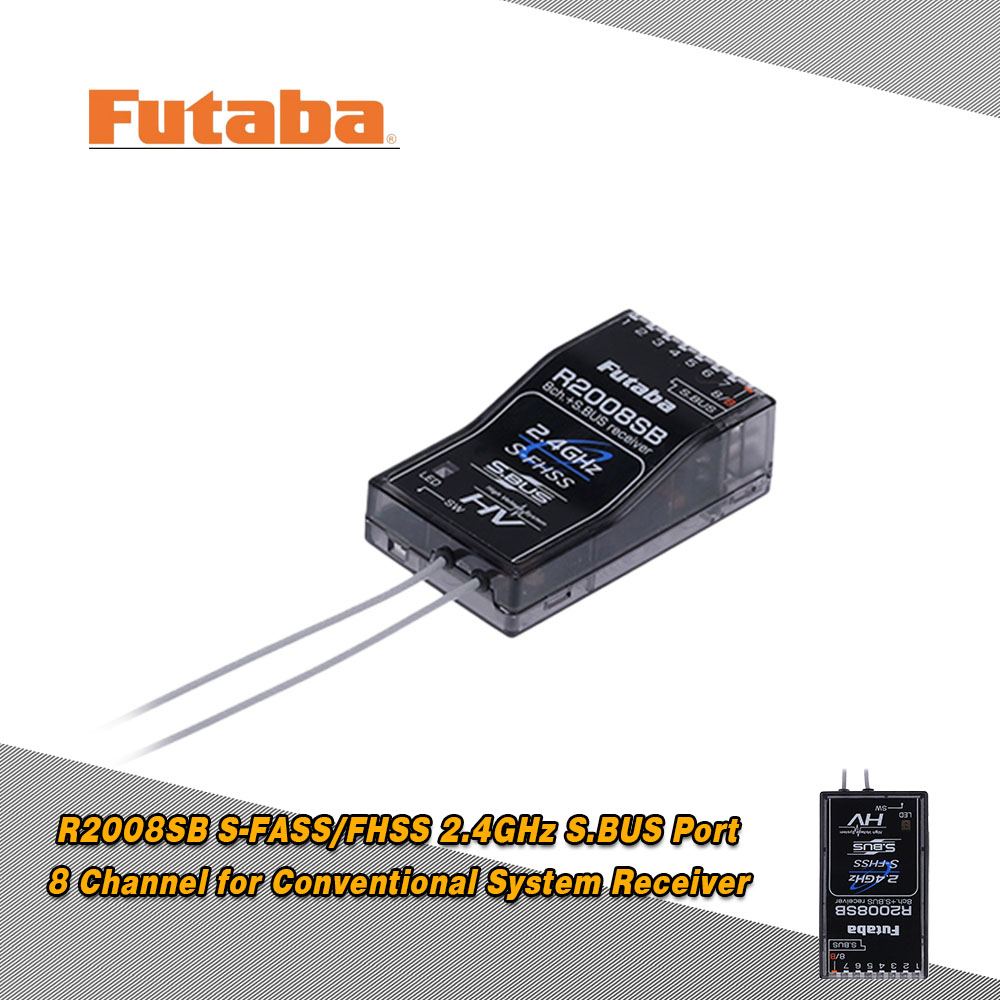 Original Futaba R2008sb 2 4ghz 8 Channel High Voltage S Fass Fhss S Bus Receiver Original Futaba R2008sb 2 4ghz 8 Channel High Voltage S Fass Fhss S Bus Receiver