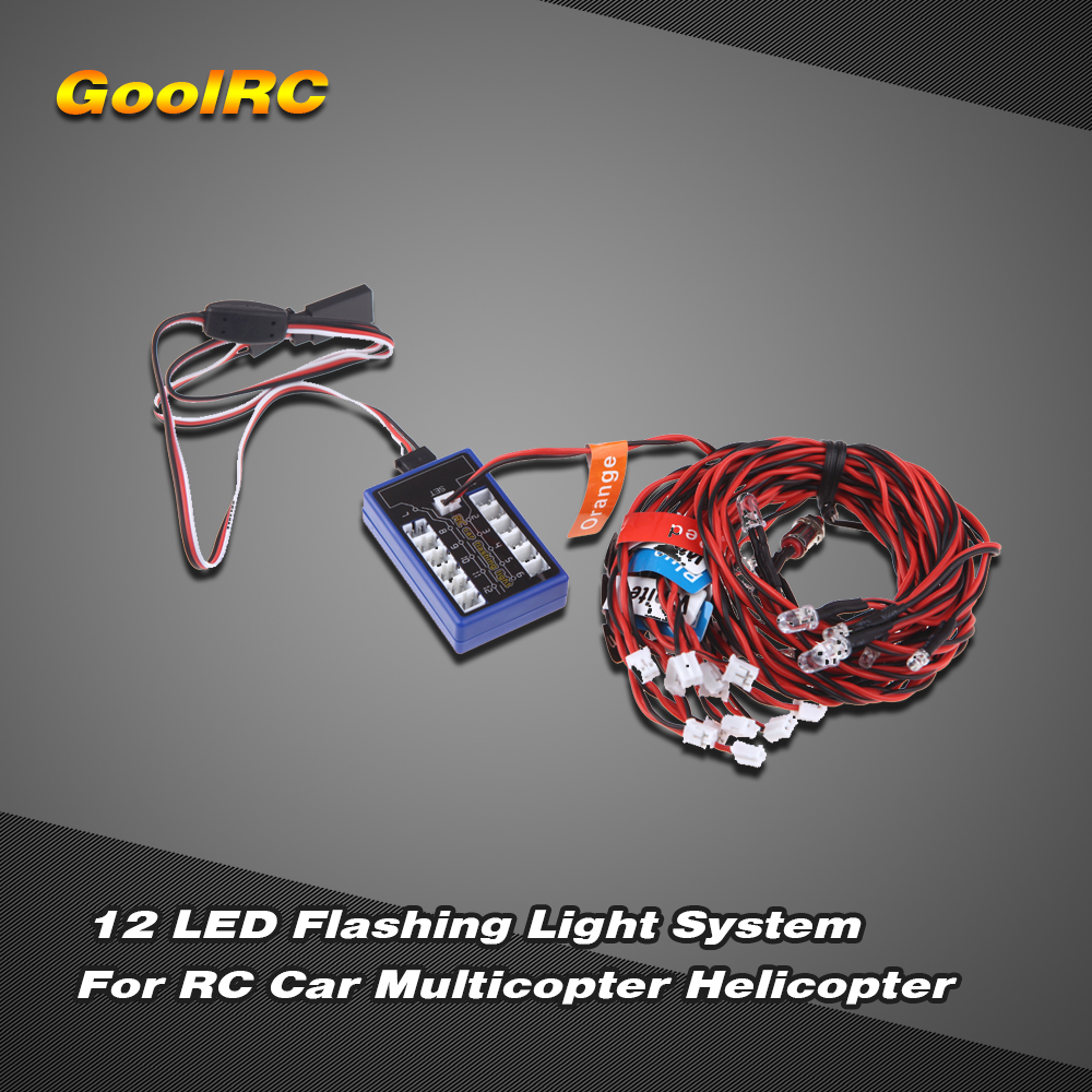 GoolRC New Highlight 12 LED Flashing Light System for RC Cars G.T.POWER