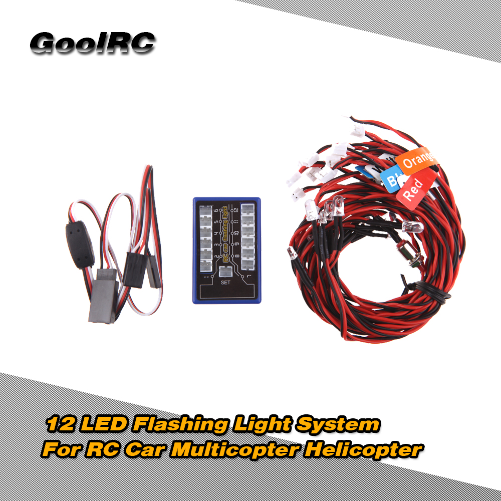GoolRC New Highlight 12 LED Flashing Light System for RC Cars G.T.POWER