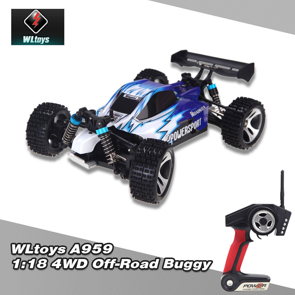 Wltoys A959 1/18 Scale 2.4G 4WD RTR OffRoad Buggy RC Car