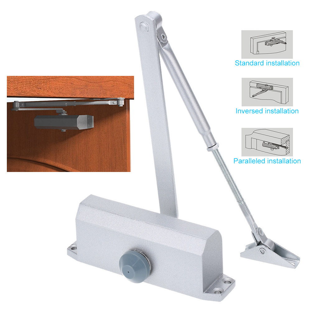 Automatic Hydraulic Arm Door Closer Mechanical Speed Control Up to 65KG