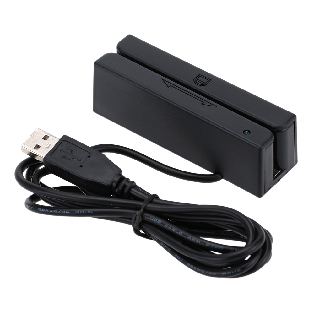 Portable USB Programmable Compatible Magnetic Card Reader Stripe ...