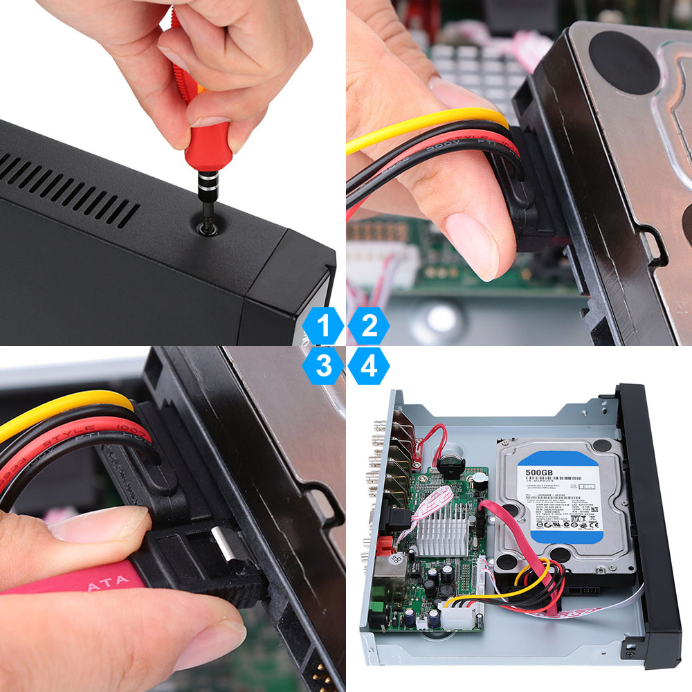 KKmoon 8 Channel 960H D1 CCTV Network DVR H.264 HDMI Video Playback