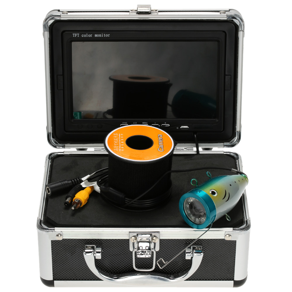 KKmoon® 15M Underwater Fish Finder HD 1200TVL Camera for Ice/Sea/River Fishing with 7in LCD Monitor