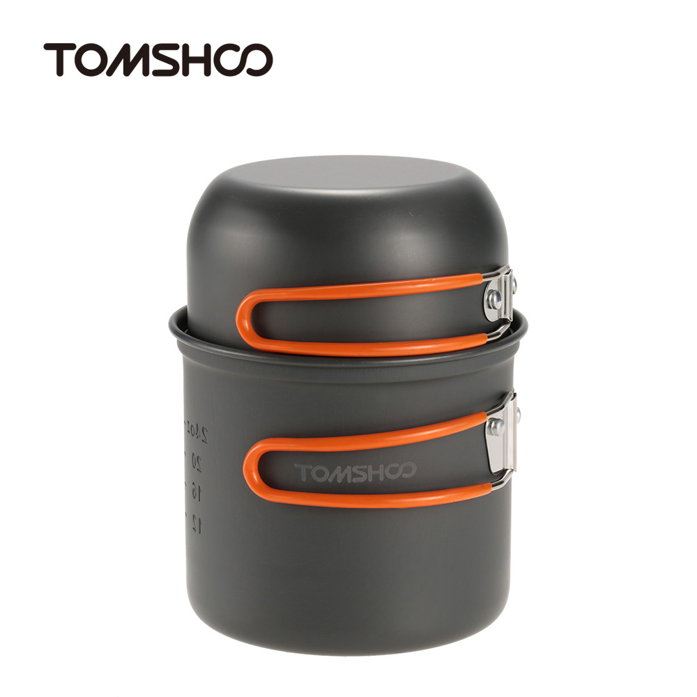 TOMSHOO Outdoor Camping Hiking Cookware with Mini Camping Piezoelectric