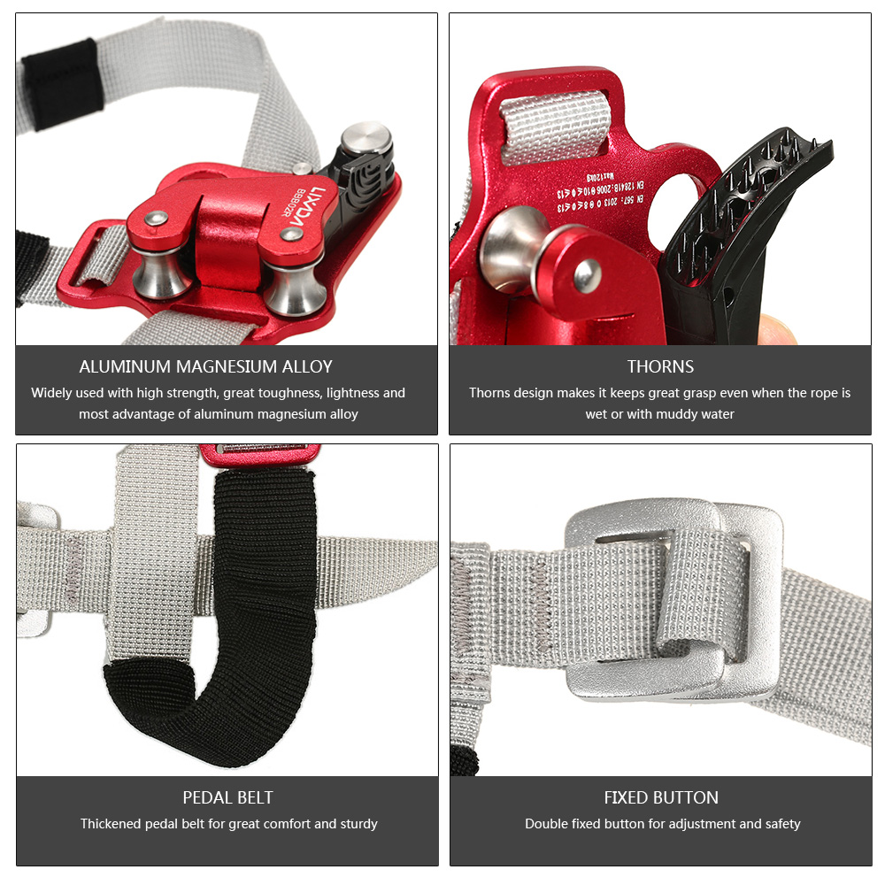 Lixada Foot Ascender Rock Climbing QuickStep Feet Ascender Riser