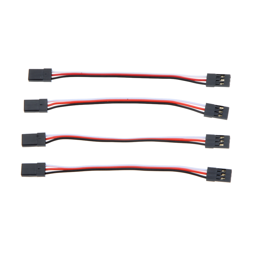 GoolRC 10Pcs 10cm Male to Male JR Plug Servo Extension Lead Wire Cable 100mm for RC Plane Quadcopter