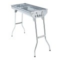 Household Stainless Steel Barbecue Grill Large Outdoor Folding Portable Barbecue Meat Rack BBQ Grill