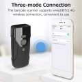 Portable Handheld Barcode Scanner Wired+2.4G+BT Three-mode Connection Support One-dimensional Barcode/QR Code Fast Scanning