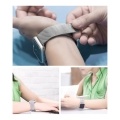 Replaceable Stainless Steel Watch Band Milanese Magnetic Buckle Strap Compatible with Apple Watch 2/3/4/5/6/se 38/40mm Silver
