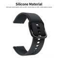 Replaceable Silicone Watch Strap 20mm/22MM Buckle Watch Strap Watch Band Compatible with Samsung Galaxy Watch Active2 Black