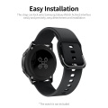 Replaceable Silicone Watch Strap 20mm/22MM Buckle Watch Strap Watch Band Compatible with Samsung Galaxy Watch Active2 Black