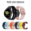 Replaceable Silicone Watch Strap 20mm/22MM Buckle Watch Strap Watch Band Compatible with Samsung Galaxy Watch Active2 Black