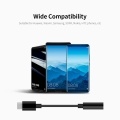 Type-C to 3.5mm Earphone Adapter USB 3.1 Type-C Male to 3.5 AUX Audio Female Jack Audio Adapter for Huawei Xiaomi Samsung Black