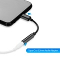 Type-C to 3.5mm Earphone Adapter USB 3.1 Type-C Male to 3.5 AUX Audio Female Jack Audio Adapter for Huawei Xiaomi Samsung Black
