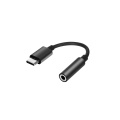 Type-C to 3.5mm Earphone Adapter USB 3.1 Type-C Male to 3.5 AUX Audio Female Jack Audio Adapter for Huawei Xiaomi Samsung Black