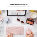 Logitech K380 Wireless Bluetooth 3.0 Keyboard EASY-SWITCH Keyboard Multi-device Connection Multiple Operating Systems Pink
