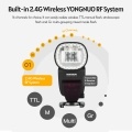 YONGNUO YN650EX-RF Camera Flash Speedlite ETTL Speedlight Built-in 2.4G Wireless 1/8000s High-speed Sync with LCD Display Hot Shoe Replacement for Canon 5DII, III, IV, 6D, 60D, 6DII, 7D, 7DII, 70D, 80D Camera