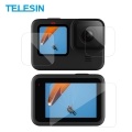TELESIN 3pcs Tempered Glass Screen Protector Protective Lens Film