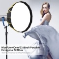 NiceFoto 60cm / 23.6inch Portable Fast Installation Hexagonal Softbox