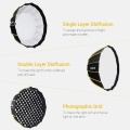 NiceFoto 60cm / 23.6inch Portable Fast Installation Hexagonal Softbox