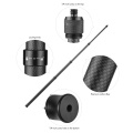 3 Meters/ 9.8ft Carbon Fiber Selfie Stick Adjustable Extension Pole with 1/4 Inch Screw Replacement for Insta 360 One X/ One X2/ One R Panoramic Camera Action Camera