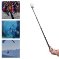 3 Meters/ 9.8ft Carbon Fiber Selfie Stick Adjustable Extension Pole with 1/4 Inch Screw Replacement for Insta 360 One X/ One X2/ One R Panoramic Camera Action Camera