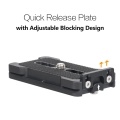 Andoer PU-70L Quick Release Plate 70mm QR Plate 1/4 Inches Mounting Screw