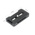 Andoer PU-70L Quick Release Plate 70mm QR Plate 1/4 Inches Mounting Screw