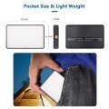 Andoer ST120 Pocket LED Video Light Rechargeable Fill Light 2500K-9000K Bi-color Temperature Dimmable CRI95+ with Silicon Diffuser 6pcs Color Filters for Vlog Live Streaming Product Photography