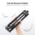 K&F CONCEPT Portable Camera Tripod Stand Aluminum Alloy 160cm/62.99 Max. Height 8kg/17.64lbs Load Capacity Low Angle Photography Travel Tripod with Carrying Bag for DSLR Cameras