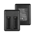 Portable Dual Camera Battery Charger Kit Set
