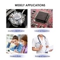 USB Digital Microscope 1600X Magnification Camera 8 LEDs with Stand Portable Handheld Inspection Magnifier