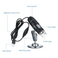 USB Digital Microscope 1600X Magnification Camera 8 LEDs with Stand Portable Handheld Inspection Magnifier