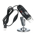 USB Digital Microscope 1600X Magnification Camera 8 LEDs with Stand Portable Handheld Inspection Magnifier