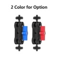 Double Ballhead Mount 1/4 Inch Screw Magic Ball Head Arm 360 Degree Rotation Anodisation Aluminum Alloy for Phone Gimbal Monitor Photography Handle