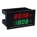 AC 80-300V 100A Digital Voltmeter Ammeter Amperage Tester Gauge Green Red LED Amp Dual Display AC Panel Current Meter Tester with Current Transformer