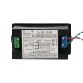 AC 80-300V 100A Digital Voltmeter Ammeter Amperage Tester Gauge Green Red LED Amp Dual Display AC Panel Current Meter Tester with Current Transformer