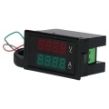 AC 80-300V 100A Digital Voltmeter Ammeter Amperage Tester Gauge Green Red LED Amp Dual Display AC Panel Current Meter Tester with Current Transformer
