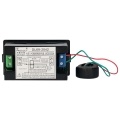 AC 80-300V 100A Digital Voltmeter Ammeter Amperage Tester Gauge Green Red LED Amp Dual Display AC Panel Current Meter Tester with Current Transformer