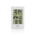 FanJu Indoor Outdoor Thermometer Hygrometer Barometer Wireless Weather Station Alarm Clock Weather Forecaster Station Wireless Indoor & Outdoor Temperature & Humidity Meter Digital Backlight LCD Display Date Time Temperature Humidity Moon Phase