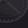 Round Center Finder Compass Clear Acrylic Lathe Centering Tool Circle Gauge for Drawing Circles Wood Turning Lathe Work Tool Circles Diameter