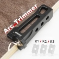 Manual Arc Trimmer Woodworking Edges Strips Arc Trimmer Furniture Board Seal Strips Chamferer Wood Burr Fillet Scraper Aluminum Alloy Chamferer Practical Woodworking Tools